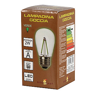 Лампа светодиодная 2 Вт / зеленая E27 18345