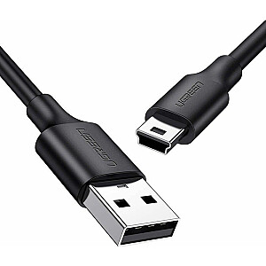 Ugreen USB laidas Tiesus USB-A į miniUSB 0,5 m juodas (UGR1137BLK)