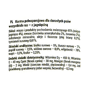 Dolina Noteci Rafi Lamb suaugusiems 400 g