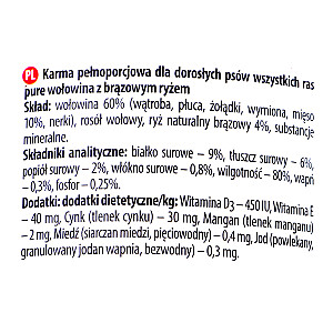 Dolina Noteci Premium Pure jautiena su ryžiais 400 g