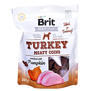 Снеки для собак Brit Turkey Meaty Coins 200 г