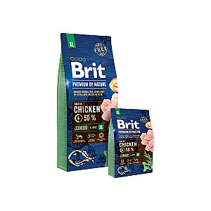 Brit Premium by Nature Junior XL 15 kg suaugusių viščiukų