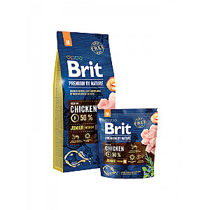 Brit Premium by Nature Junior M 3 г взрослая курица