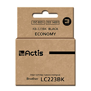 Actis KB-223BK rašalas, skirtas Brother spausdintuvui; Pakaitinis brolis LC223BK; standartinis; 16 ml; juodas