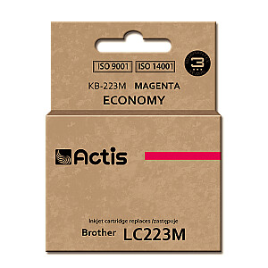 Actis KB-223M rašalas, skirtas Brother spausdintuvui; Pakaitinis Brother LC223M; standartinis; 10 ml; violetinė