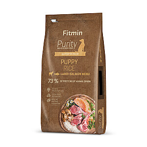 FITMIN PURITY RICE PUPPY LAMB&SALMON 2 kg suaugusi ėriena, ryžiai