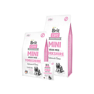 Brit Care Mini Grain Free Yorkshire 2 kg suaugusios lašišos, tuno