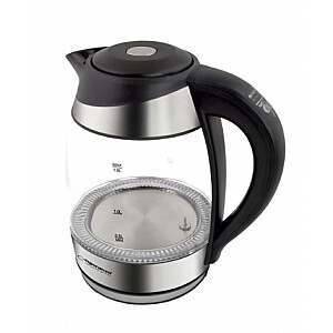 Электрический чайник Esperanza EKK026 1,7 л Черный, Прозрачный 2200 Вт