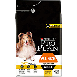 Purina All Sizes Adult Light/стерилизованная с курицей OPTIWEIGHT 14 кг