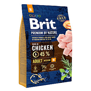 Sausas maistas BRIT Premium by Nature suaugusiems šunims Adult Chicken - 8 kg