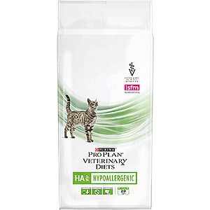 Purina VETERINARY DIETS Feline HA Гипоаллергенный сухой корм для кошек 1,3 кг Взрослый