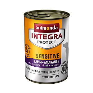 animonda Integra Protect ėriena + burnočiai Amarantas, ėriena Suaugęs 400 g