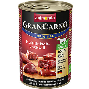 animonda GranCarno Original Jautiena, Vištiena, Žvėriena, Kalakutiena suaugusiems 400 g