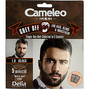 Delia Cosmetics Cameleo Men kremas plaukams, barzdai ir ūsams №1.0 juodas 15mlx2