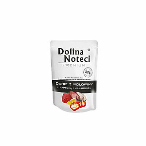 Блюдо из говядины Dolina Noteci Премиум с перцем и макаронами - 300г