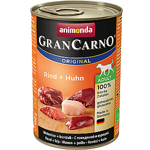 animonda GranCarno Original jautiena, suaugusi vištiena 400 g