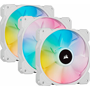 Corsair iCUE SP120 RGB ELITE Performance White ventiliatorius x3 pakuotėje + CORE apšvietimo blokas (CO-9050137-WW)