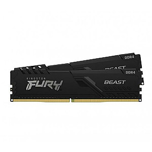 Kingston Fury Beast 8 ГБ [2 x 4 ГБ DDR4 CL16 DIMM, 3200 МГц]