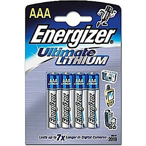 Батарея Energizer Ultimate AAA/R03 4 шт.