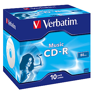 Muzikos CD-R Verbatim 700 MB 10 vnt.