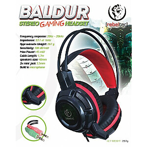 Žaidimas Rebeltec BALDUR HEADPHONES (MIKROFONAS)