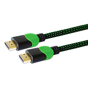 Savio GCL-03 HDMI laidas 1,8 m HDMI Type A (standartinis) Juoda, Žalia