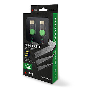 Savio GCL-03 HDMI-кабель 1,8 м HDMI Type A (стандартный) Черный, Зеленый