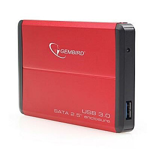 HDD CASE EXT USB3 2,5 colio / RED EE2-U3S-2-R GEMBIRD