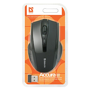 MOUSE DEFENDER ACCURA MM-665 RF BLACK 1600dpi 6P