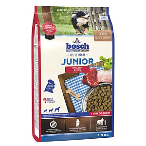 Bosch 15030 Junior šuniukams Lamb&Rice 3kg