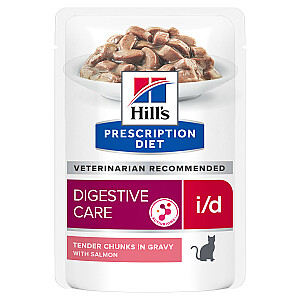 HILL"S Prescription Diet Digestive Care i/d Feline с лососем - влажный корм для кошек - 85г