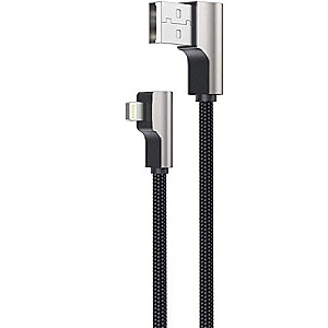 AUKEY CB-AL01 OEM Black Lightning greito įkrovimo USB laidas | 2m | PFI Apple