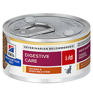 HILL'S PD Diet i/d Digestive Care vištiena ir daržovės – šlapias kačių maistas – 82 g