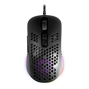 Игровая, оптическая, проводная мышь DEFENDER GM-620L SHEPARD 12800dpi 7P RGB