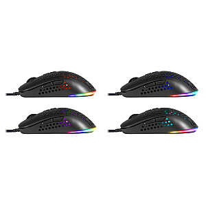 Игровая, оптическая, проводная мышь DEFENDER GM-620L SHEPARD 12800dpi 7P RGB