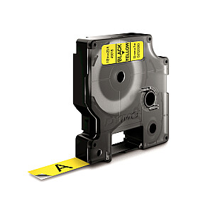 DYMO D1 Standard — черный на желтом — 12 мм