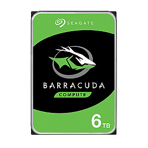 Seagate Barracuda 6 TB 3,5 colio, 6000 GB, serijinė ATA III