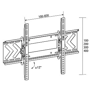 Libox BERLIN LB-120 37-70" Макс. 50 кг Черный