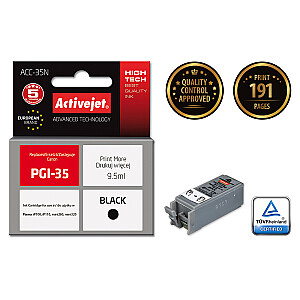 Activejet ACC-35N rašalas, skirtas Canon spausdintuvui; Canon PGI-35 pakeitimas; Aukščiausias; 9,5 ml; juodas