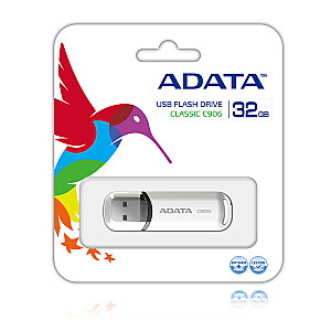 Flash Drive ADATA 32GB C906 USB Type-A 2.0 White