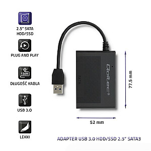 QOLTEC Hard Drive Adapt. USB 3.0 HDD/SSD