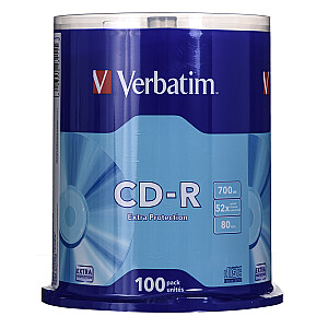 VERBATIM 100x CD-R 700MB 52x extra P S