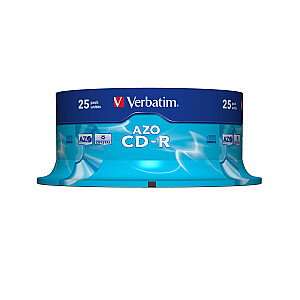 Компакт-диск Verbatim Crystal AZO 25szt