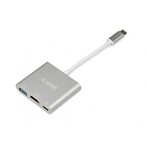 Концентратор IBOX USB TYPE-C ПОДАЧА ПИТАНИЯ HDMI