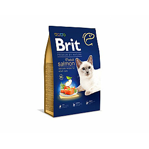 BRIT Dry Premium By Nature Adult Salmon - sausas maistas katėms - 1,5 kg