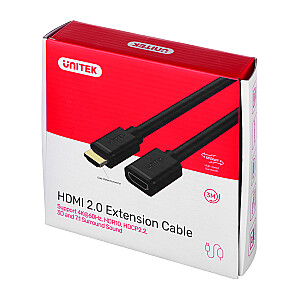 Удлинительный кабель UNITEK HDMI v.2.0 M/F 3м