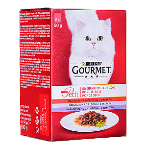 Mėsos mišinys GOURMET MON PETIT 6x50g