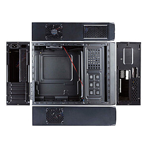 CHIEFTEC UE-02B Minitower, черный, 2 порта USB