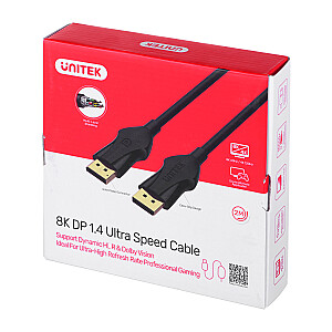 Кабель UNITEK DisplayPort 1.4 8K60Hz 2м