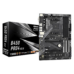 ASROCK B450 PRO4 R2.0 AM4 DDR4 4xSATA